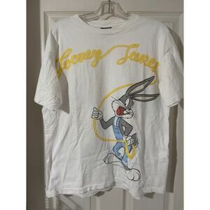 Vintage 90’s Looney Tunes Farm Shirt Sz L Bugs Bunny Signal Warner Bros Lasso